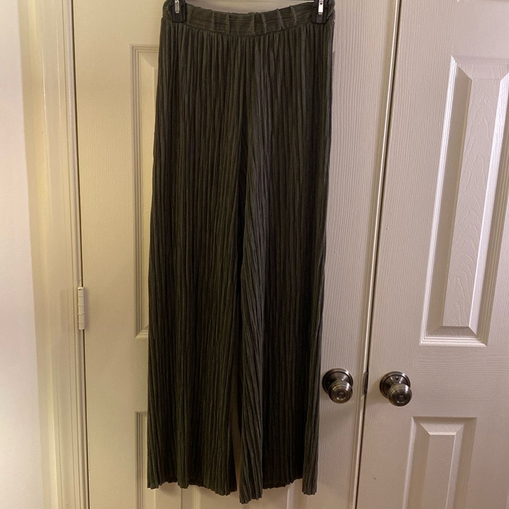 Zara wide leg high rise palazzo pants